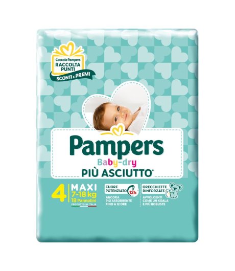 Pampers Bd Downcount Maxi 18pz