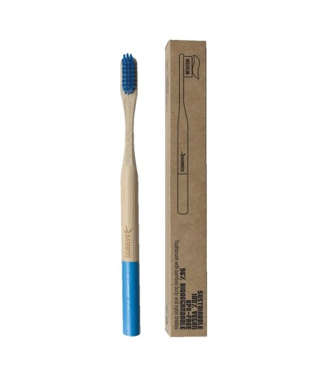 SPAZZOLINO BAMBOO MEDIUM BLU