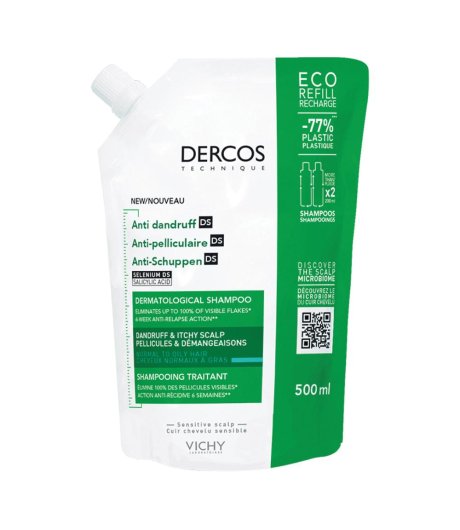 DERCOS ECO RIC SH FORFORA500ML