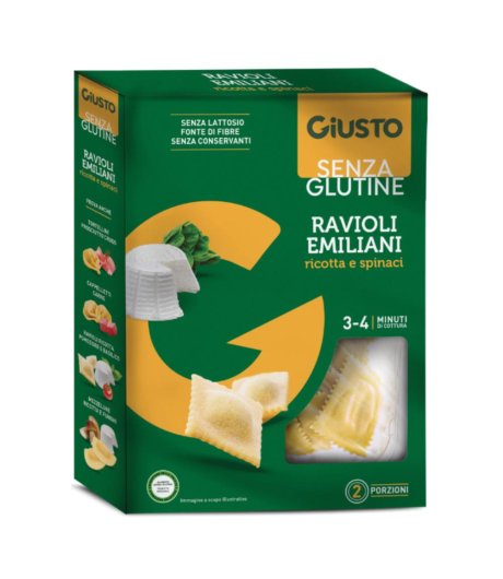 GIUSTO S/G RAVIOLI RICOTTA/SPI