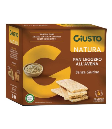 GIUSTO S/G PAN LEG AVENA 6X25G