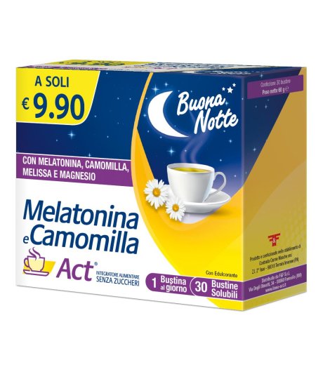 MELATONINA ACT+CAMOMILLA30BUST