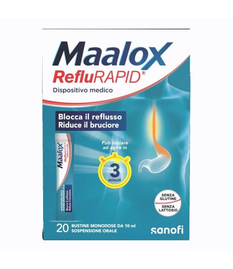 MAALOX REFLURAPID 20BUST TP