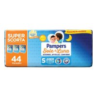 PAMPERS SOLE E LUNA 44 PANNOLINI JUNIOR TAGLIA 5 11-25kg FORMATO SCORTA