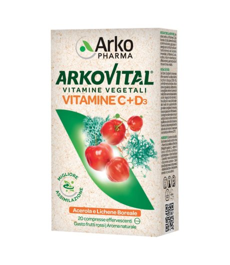 ARKOVITAL VITAMINE C+D3 20CPR