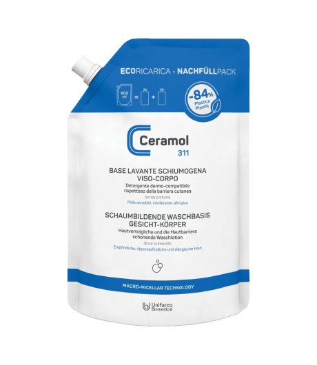 Ceramol Base Lavante Schiumogena Viso-Corpo 800ml