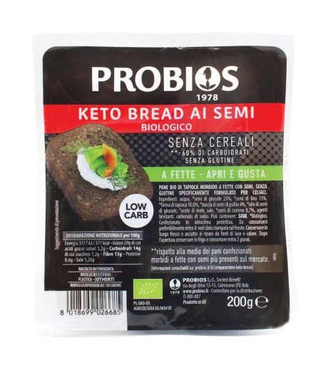 PROBIOS Keto Bread C/Semi 200g