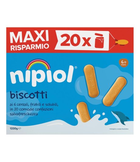 NIPIOL Biscott.6 Cereali*1330g