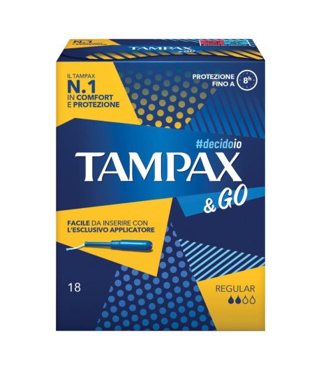 TAMPAX &GO REGULAR X 18