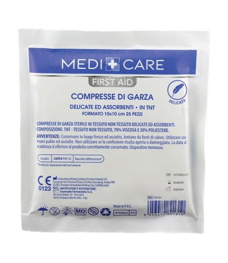 GARZA TNT 10X10CM 25PZ