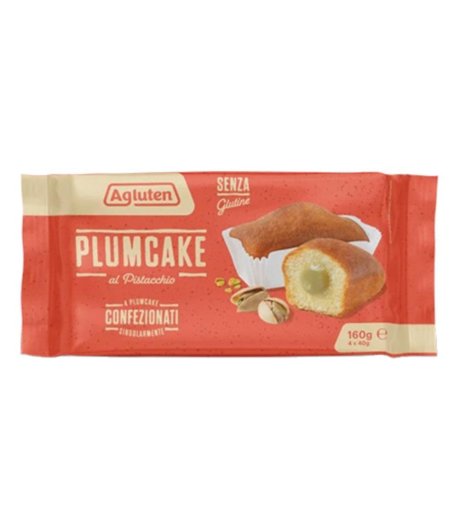 AGLUTEN PlumCake Pistacc.4x40g