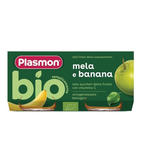 OMO PL.Banana/Mela Bio 2x 80g