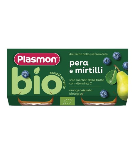 OMO PL.Pera/Mirtillo Bio 2x80g