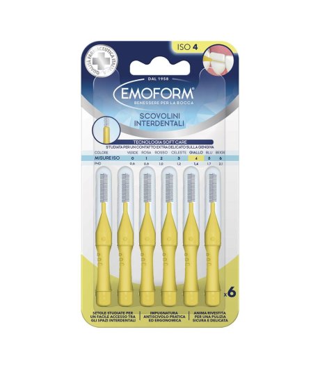 EMOFORM Scov.ISO 4 Giallo 6pz