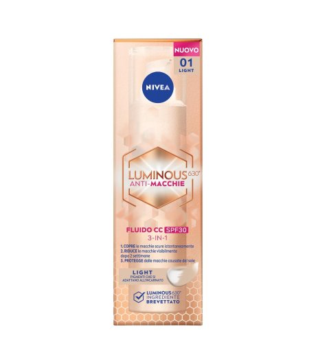 NIVEA LUMINOUS FLUIDO CC SPF30 LIG