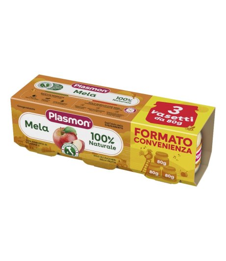 PLASMON OMOG MELA 3PZ 80G PLASMON OMOG MELA 3PZ 80G