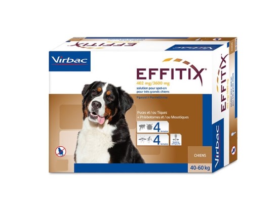 Effitix 4 pipette per cani da 40 a 60kg-image