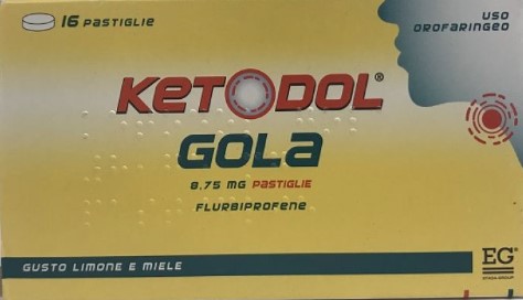 Ketodol Gola 16 Pastiglie Gusto Limone E Miele-image