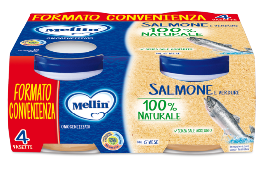 Mellin Omogeneizzato Al Salmone 4 X 80 Grammi-image