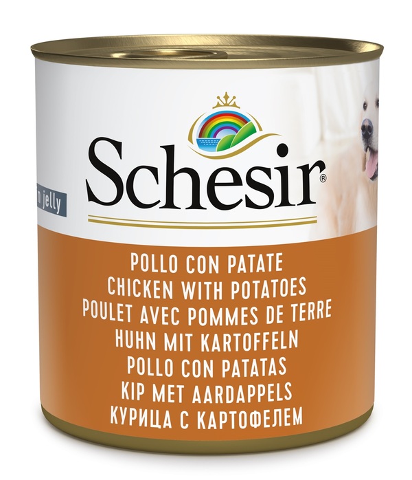 SCHESIR CANE JELLY POLLO PATATE 285GR (lattina)