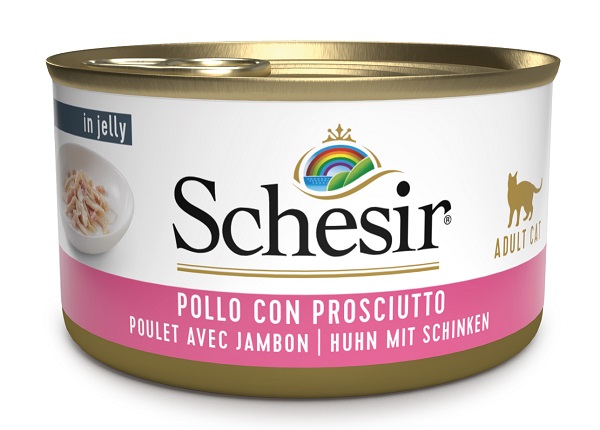 SCHESIR GATTO JELLY POLLO PROSCIUTTO 70GR (lattina)