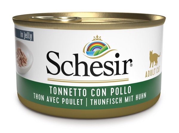 Schesir Gatto Jelly Tonnetto Pollo 85GR (Lattina)