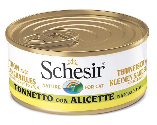 Schesir Gatto Brodo Tonnetto e Alicette 70g | MyPawRank