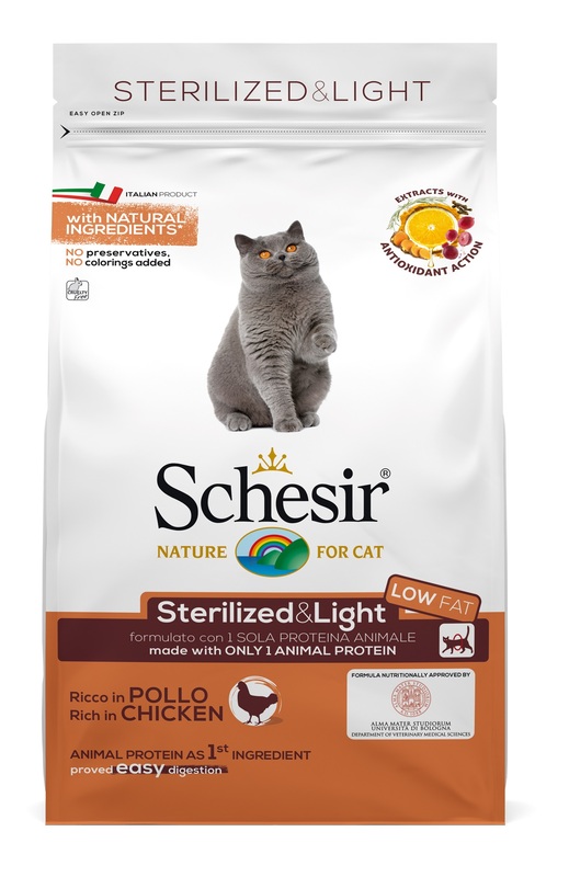 Schesir Gatto Sterilized Light Low Fat Pollo 400GR