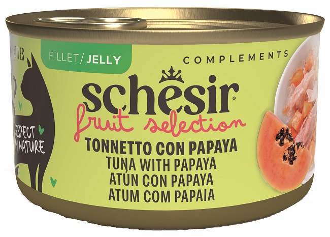 Schesir Gatto Tonno e Papaya 75g: Umido Naturale per Gatti