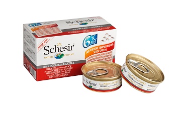 Schesir Gatto Pollo e Anatra: Brodo di Cottura 6x50g