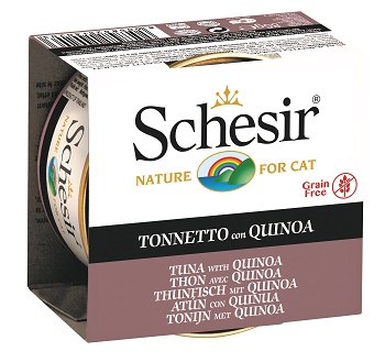 SCHESIR GATTO JELLY GRAIN FREE TONNETTO QUINOA 85GR (lattina)