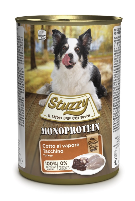 Stuzzy Cane Monoproteico Adult Tacchino 400GR (Lattina)
