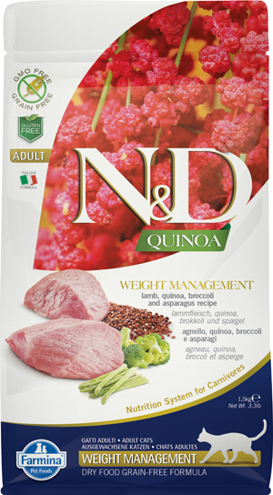 Farmina N&D Quinoa Weight Management Agnello per Gatti