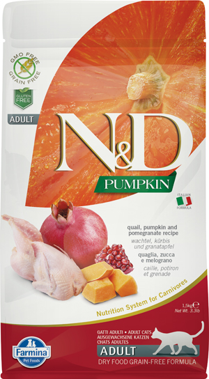 Farmina N&D Quaglia e Zucca Gatto 1,5kg | MyPawRank