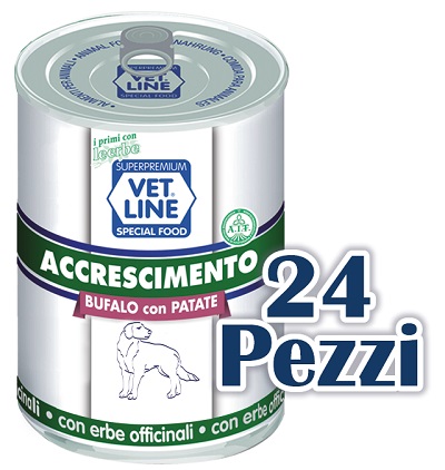 Olistika Vet Line Cane Accrescimento Bufalo Patate 400GR (Lattina)