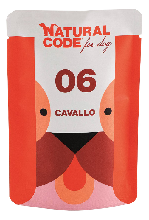 Natural Code Cane 06 Cavallo: Umido Monoproteico Grain Free