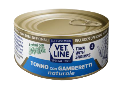 OLISTIKA VET LINE GATTO TONNO GAMBERETTO 70GR (lattina)