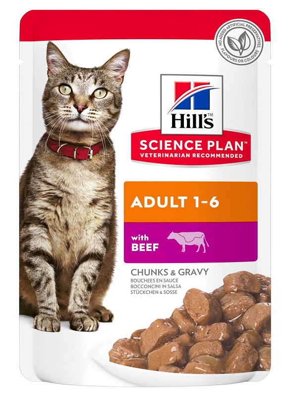 Hill's Science Plan Adult Manzo: Umido Bilanciato per Gatti