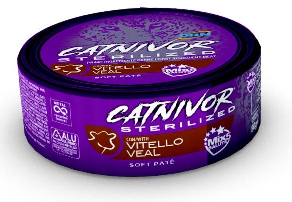 Nextmune Drn Catnivor Gatto Sterilized Pate' Vitello 80GR (Lattina)
