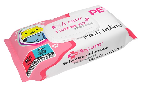 A+cure Salviette Intime Funzionali per Cani e Gatti - 40pz