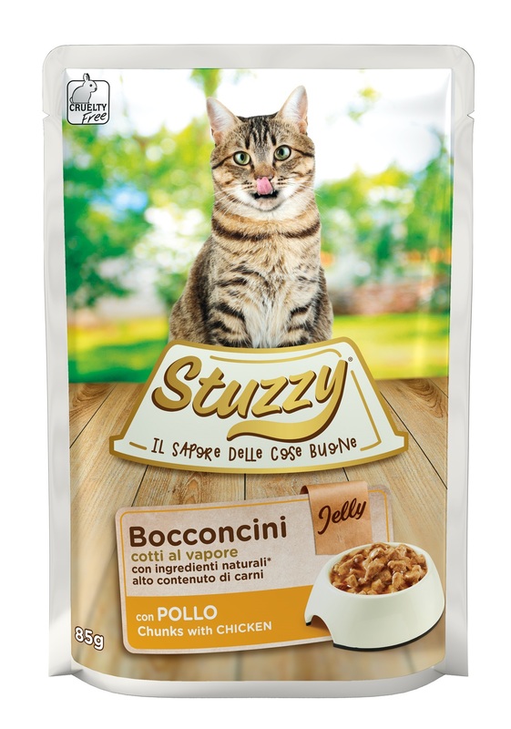Stuzzy Gatto Bocconcini al Pollo in Gelatina 85g - Recensione
