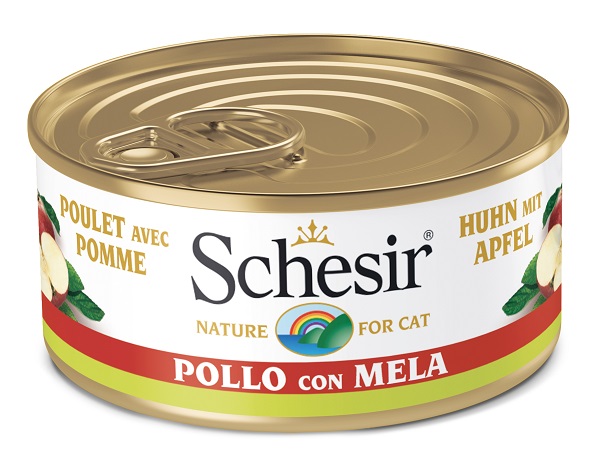 Schesir Gatto Pollo con Mela 75g: Umido Naturale in Gelatina
