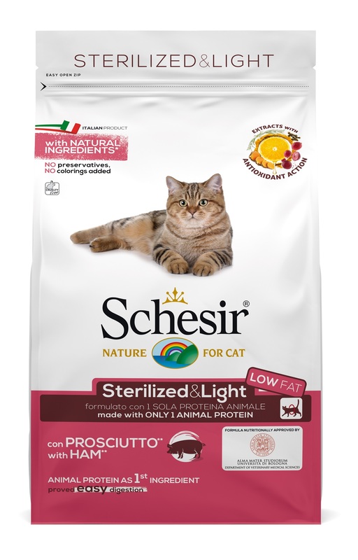 Schesir Gatto Sterilized Light Low Fat Prosciutto 1,5KG