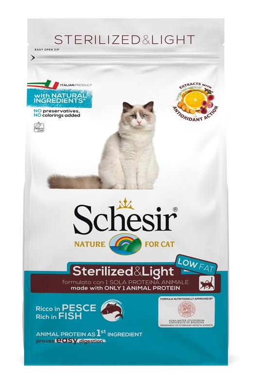 Schesir Gatto Sterilized Light Low Fat Pesce 1,5KG