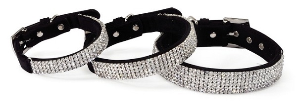 Collare in Velluto con Strass Camon | MyPawRank