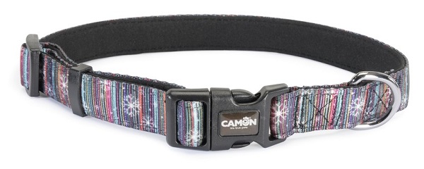 Collare in Nylon Regolabile Camon Multicolor per Cani