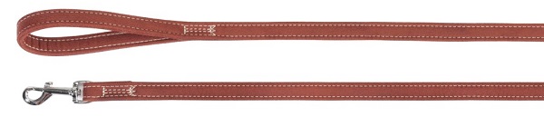 Guinzaglio in Cuoio Foderato Camon Bordeaux - Elegante e Resistente