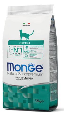 Monge Gatto Hairball Pollo 1,5KG