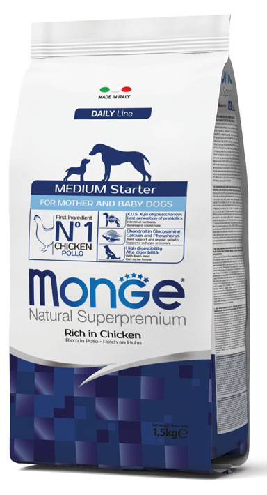 Monge Medium Starter Pollo: Nutrizione per Cuccioli e Mamme