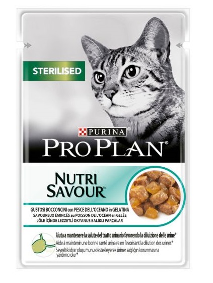 NESTLE' PURINA PRO PLAN GATTO NUTRI SAVOUR STERILISED JELLY PESCE DELL'OCEANO 85GR (bustina)
